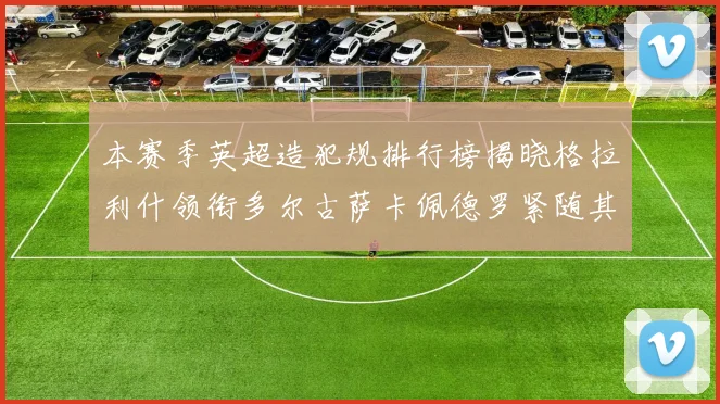 本赛季英超造犯规排行榜揭晓格拉利什领衔多尔古萨卡佩德罗紧随其后